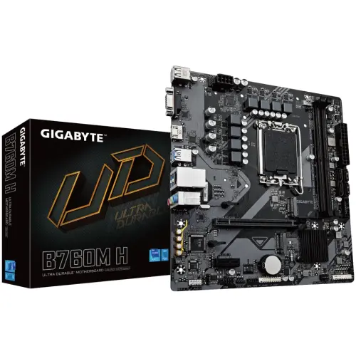 TARJETA MADRE GIGABYTE B760M H LGA1700 MICRO ATX DDR5