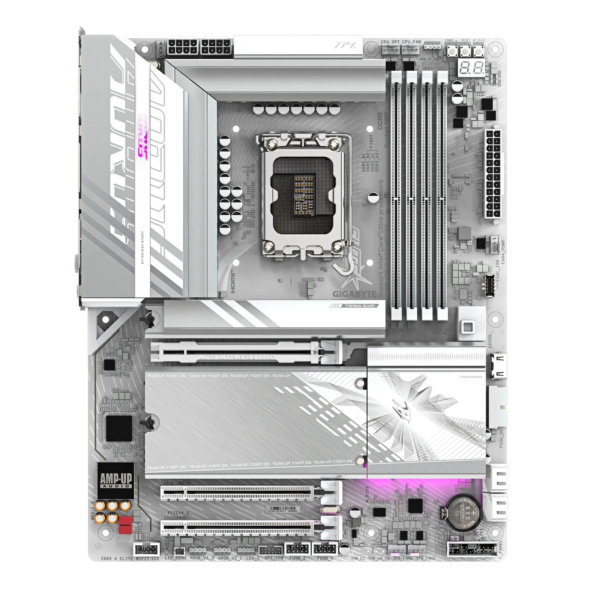 TARJETA MADRE GIGABYTE Z890 AORUS ELITE WF7 ICE 1.1 DDR5 LGA1851-1