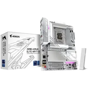 TARJETA MADRE GIGABYTE Z890 AORUS ELITE WF7 ICE 1.1 DDR5 LGA1851