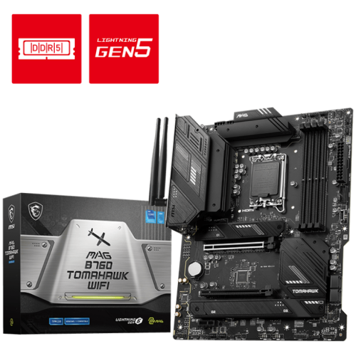 TARJETA MADRE MSI MAG B760 TOMAHAWK WIFI DDR5 LGA 1700-