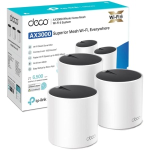 TP-LINK ROUTER WIFI 6 MESH AI DOBLE BANDA AX3000-DECO X55(3-PACK)
