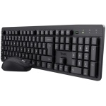TRUST COMBO TECLADO Y MOUSE INALAMBRICO SILENCIOSO TKM-360 EN ESPAÑOL - 25356 CAJA MARRÓN